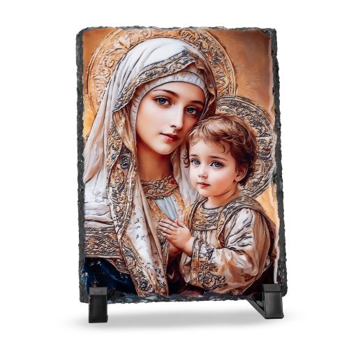 ICOANA MAICA DOMNULUI CU PRUNCUL 19.5CM*14.5CM