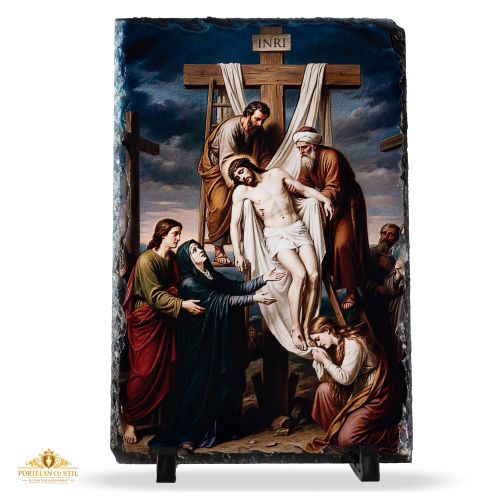 ICOANA COBORAREA DE PE CRUCE LUI ISUS 14.5CM*9.5CM