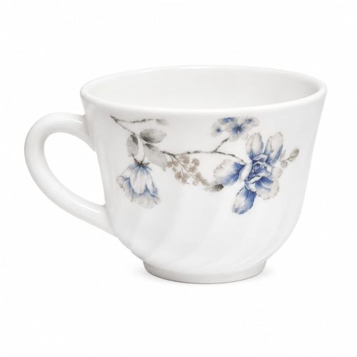 Ceașcă din Opal cu Model Floral ALBASTRU – 190 ml