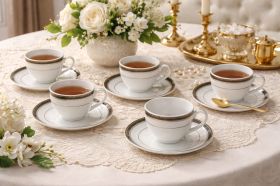 Set Cești Cafea/Ceai 6 Persoane, 12 Piese