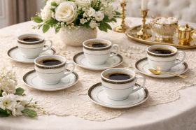 Set Cești Cafea/Ceai 6 Persoane, 12 Piese