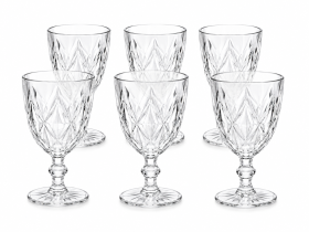 Set 6 Pahare Vin 340ml Sticlă de Calitate Superioară